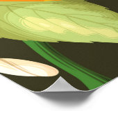 patroon met sinaasappel poster (Hoek)