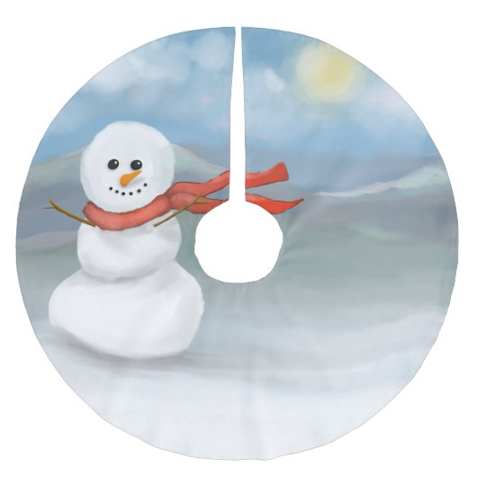 Patroon met sneeuwman kerstboom rok (Voorkant)