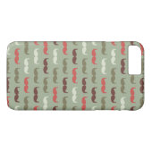  patroon met snor Case-Mate iPhone case (Achterkant (Horizontaal))