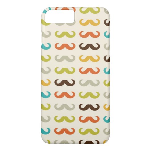 Patroon met snor Case-Mate iPhone case (Achterkant)