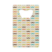 Patroon met snor creditkaart flessenopener (Voorkant)