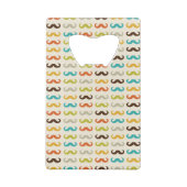 Patroon met snor creditkaart flessenopener (Achterkant)