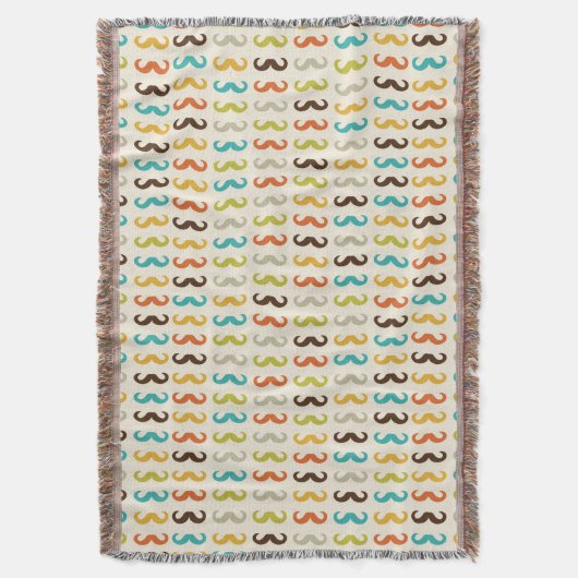 Patroon met snor deken (Voorkant Verticaal)