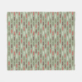 patroon met snor fleece deken (Voorkant (Horizontaal))