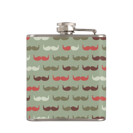  patroon met snor heupfles (Achterkant)