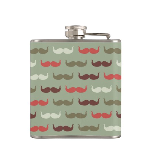  patroon met snor heupfles (Achterkant)