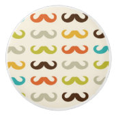 Patroon met snor keramische knop (Voorkant)