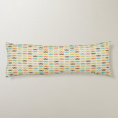 Patroon met snor lichaamskussen (Achterkant)