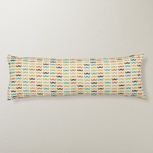 Patroon met snor lichaamskussen (Achterkant)