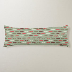  patroon met snor lichaamskussen