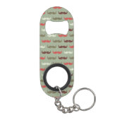 patroon met snor mini flessenopener (Achterkant)
