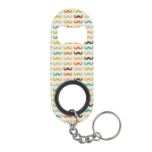 Patroon met snor mini flessenopener (Achterkant)