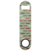  patroon met snor speed flessenopener (Achterkant)