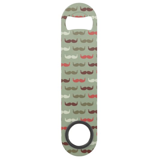  patroon met snor speed flessenopener (Achterkant)