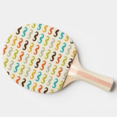 Patroon met snor tafeltennisbatje (Zijkant)