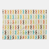 Patroon met snor theedoek (Horizontaal)