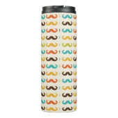 Patroon met snor thermosbeker (Achterkant)