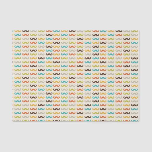 Patroon met snor tissuepapier (Voorkant)