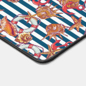 Patroon met steentjes bureaumat (Hoek)