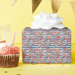 Patroon met steentjes cadeaupapier