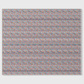 Patroon met steentjes cadeaupapier (Vlak)