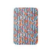 Patroon met steentjes en staarten badmat (Voorkant Verticaal)