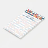 Patroon met steentjes en staarten | Jouw namen toe Post-it® Notes (Schuin)