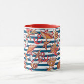 Patroon met steentjes en staarten mok (Midden)