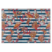 Patroon met steentjes en staarten snijplank (Voorkant)