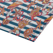 Patroon met steentjes en staarten snijplank (Hoek)