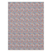 Patroon met steentjes en staarten tafelkleed (Voorkant)