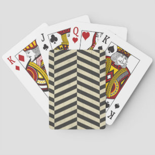Patroon met streepjes voor zwarte en witte retro pokerkaarten