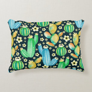  patroon met succulenten. Waterverf cactus Accent Kussen