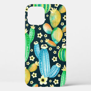 patroon met succulenten. Waterverf cactus Case-Mate iPhone Case