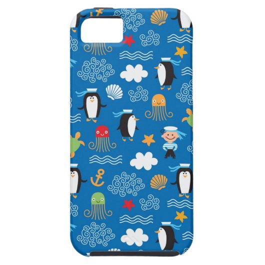patroon met thema zee Case-Mate iPhone case (Achterkant)
