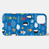 patroon met thema zee Case-Mate iPhone case (Achterkant (horizontaal))