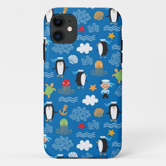 patroon met thema zee Case-Mate iPhone case (Achterkant)