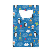 patroon met thema zee creditkaart flessenopener (Voorkant)