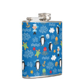 patroon met thema zee heupfles (Rechts)