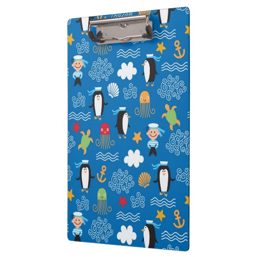 patroon met thema zee klembord (Links)