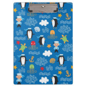 patroon met thema zee klembord (Voorkant)