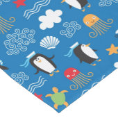 patroon met thema zee korte tafelloper (Hoek)