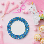 patroon met thema zee papieren bordje (Feest)