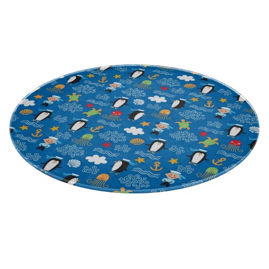 patroon met thema zee snijplank (Hoek)