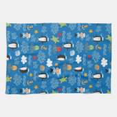 patroon met thema zee theedoek (Horizontaal)