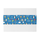 patroon met thema zee uitnodigingen wikkel (Achterkant Voorbeeld)