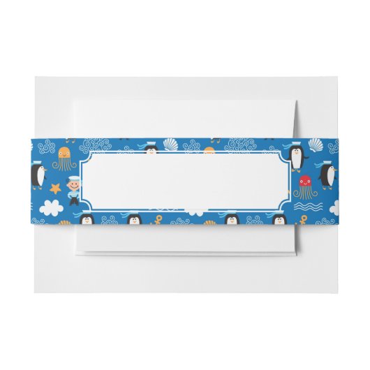 patroon met thema zee uitnodigingen wikkel (Voorkant Voorbeeld)