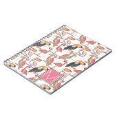 Patroon met tropische vogels | Voeg je Initiaal to Notitieboek (Linkerzijde)