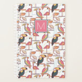 Patroon met tropische vogels | Voeg je Initiaal to Planner (Voorkant)