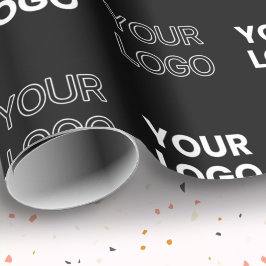 Patroon met twee herhalende logo's of afbeeldingen cadeaupapier